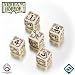 d6 Set - Arkham Horror Dice - Biege & Black (5) - Out of Print