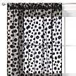Xhilaration Black Flocked Dot Sheer - 42x63