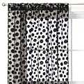 Xhilaration® Flocked Dot Window Sheer - Black
