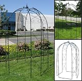 New 4 Sided Gazebo Steel Arch Top Garden Arbor Outdoor Decor New 4 Sided Gazebo Steel Arch Top Garden Arbor Outdoor Decor