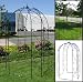 New 4 Sided Gazebo Steel Arch Top Garden Arbor Outdoor Decor