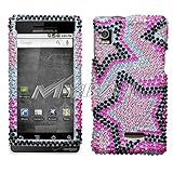 Twin Stars Diamante Crystal Case for Motorola Droid A855 Verizon Wireless