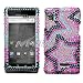 Sparkling Pink Black Star Full Diamond Rhinestone Snap On Hard Skin Faceplate Cover Case For Motorola Droid A855