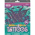 Glitter4Girls Girls Temporary Tattoos - 50+ assorted glitter tattoos
