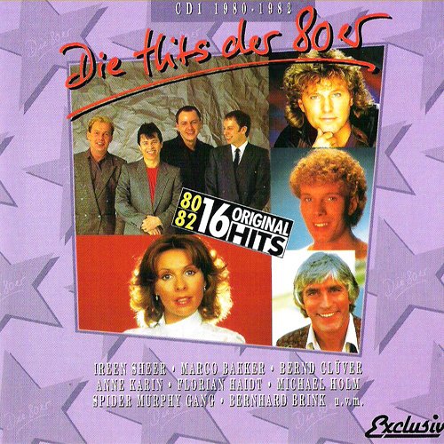 Produkt-Bild: Hits 1980-1982 (CD Compilation, 16 Tracks) bernhard brink - du entschuldige - ich kenne dich / ireen sheer - xanadu / heino - ja, ja, die katja, die hat ja / marco bakker - sharazan / bernhard brink - viel zu jung / anne karin - er war da, als ich dich brauchte / henry valentino - liebes altes haus / spider murphy gang - schickeria etc.