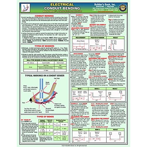 Electrical Conduit Bending Laminated QuickCard Richard Iadevaia, Arch