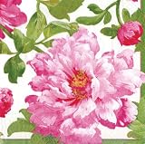 Entertaining with Caspari Set of 2 Chloe Dinner Napkins, Pink, 40 Napkins Total