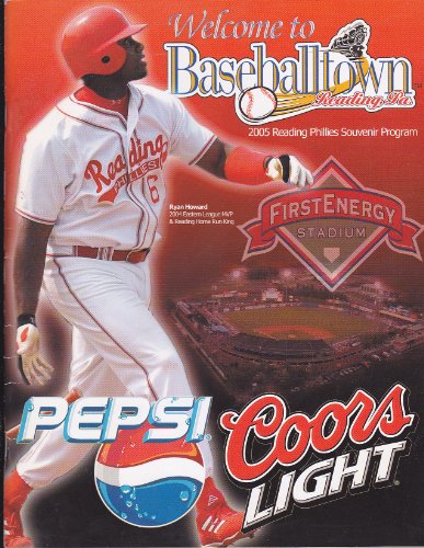 Welcome to Baseball Town - Reading Philllies Sourvenir Program - 2005 - Ron Howard on Cover
