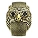 Merdia Vintage 50mm Width Wide Owl Women Cuff Bracelets Bronze