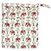 Damero 2pcs Travel Wet and Dry Bag, Reusable Wet Bags Organizer with Two Zippered Pocket for Cloth Diaper, Pumping Parts, Swimsuit and Gym, Elephants