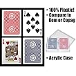 GEMACO 100% Plastic Classic Standard Poker 2 Deck Setup