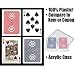 GEMACO 100% Plastic Classic Standard Poker 2 Deck Setup