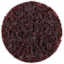Scotch-Brite Roloc Surface Conditioning Disc TR, Aluminum Oxide, 1" Diameter, A Medium Grit (Pack of 200)