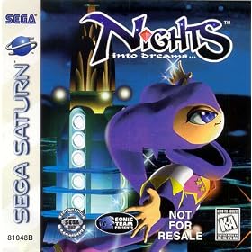 Nights Into Dreams Sega Saturn Game with 3d Controller