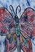Sakkas Butterfly Tie Dye Tank Sheath Caftan Mid Length Cotton Dress