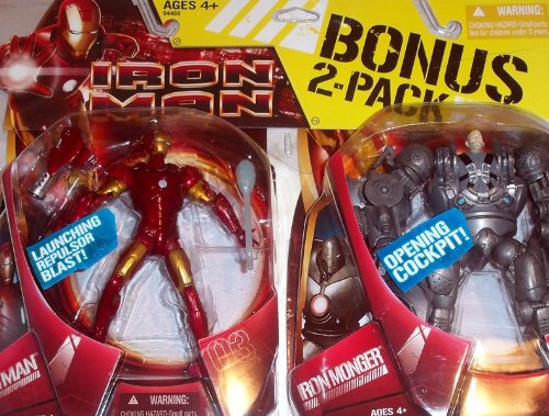 Iron Man Action Figure Bonus 2 Pack with Iron Monger