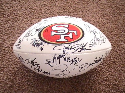 2011 San Francisco 49ers Team Signed Autographed Full Size Football Alex Smith,Frank Gore Coa + Hologram