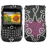 MyBat Trapped Heart W/ Full +Stones Cover Case For BlackBerry Curve 3G 9330 ....