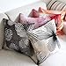 Flocking Dandelion Red White Black Throw Pillow Case Decor Cushion Covers Square 1818 Inch Cotton Blend