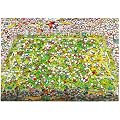 Heye 29072 - Dreieckspuzzles 4000 Teile Crazy World Cup, Guillermo Mordillo