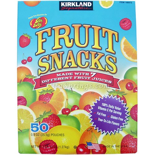 Kirkland Signature Fruit Snacks Variety Pack by Jelly Belly, 50 Packs