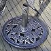 Rose 12kg Parasol Base Antique Silver