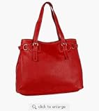 Prada Handbag BR1594 - Red Calfskin Leather
