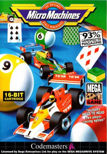 Childrens Toyshop  Video Games : Micro Machines Sega Megadrive Game (16 Bit)