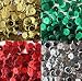Sequin Christmas Pack ~ 8mm cup facet loose sequins : Red Green Silver Gold ~ Xmas ~ For embroidery,