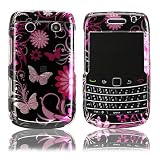 Blackberry Bold 9700 Hard Case Pink Flower Black & TOOL