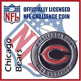 Chicago Bears NFL Football Helmet Challenge Coin Poker Card Guard