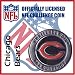 Chicago Bears NFL Football Helmet Challenge Coin Poker Card Guard with Air Tite Holder