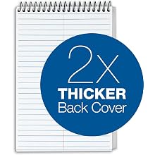TOPS Docket Gold Classified Spiral Steno Book, Gregg Rule, 6 x 9 Inches, White, 100 Sheets per Pad (99708)