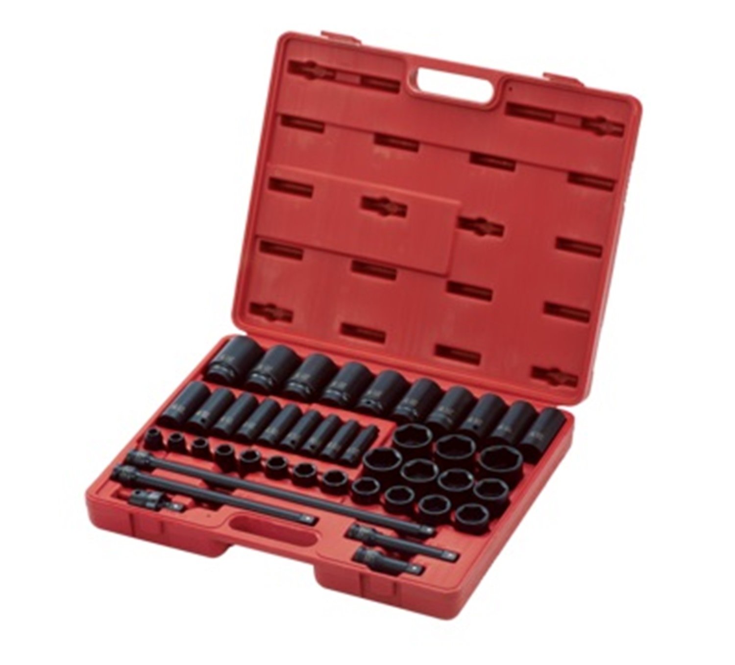 Sunex 2568 1/2Inch Drive SAE Master Impact Socket Set 43