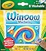 Crayola 8 Count Washable Window Markers (Washable Window Markers x Markers with Crystal Effects)