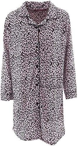Love Lounge Wear Women's Valentine's Day Pink Leopard Nightshirt 3X