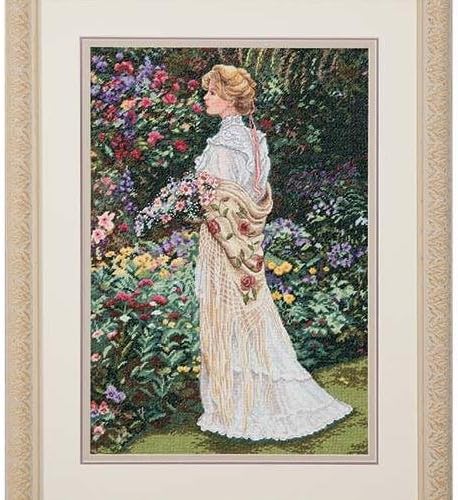 In Her Garden Counted Cross-Stitch Kit