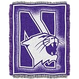 Northwestern Wildcats 48x60 Focus Triple Woven Jacquard Throw