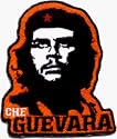 Che Guevera - Face Shot on Orange - Embroidered Iron On or Sew On Patch