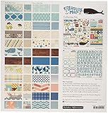 October Afternoon Treasure Map Collection Kit, 12 by 12"