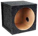 Brand New Atrend 12sql 12" Single Sealed Car Subwoofer Enclosure with Heavy Duty 3/4" High Density Mdf (1.0 Cubic Feet Air Volume)