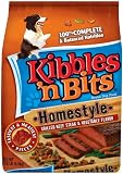 Kibbles 'n Bits Dog Food, Homestyle Grilled Beef Steak & Vegetable Flavor, 17.6 lbs (Pack of 2)