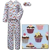 The Cat's Pajamas Cupcake Non-Flannel Pajama as seen on 30 Rock in Blue