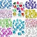 A&S Creavention Translucent Acrylic Ice Rocks Crystal Gems as Vase Fillers/Table Scatters/Centerpiece – Hard Plastic Gems - 300g/Bag - 150-160rocks (Red)