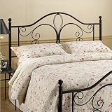 Full,Queen Hillsdale Milwaukee Metal Headboard in Dark Brown Antique Finish