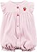 Carter's Baby Girls' Cotton 1-piece Snap-Up Romper (12M, Red Strawberry)