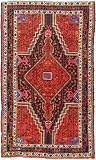 5'1 x 8'4 Red Persian Hand Knotted Wool Nahavand Rug