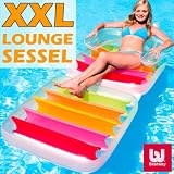 Super coole Sessel-Luftmatratze, bunt-transparent von Bestway