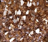 Fireglass Fireplace Fire Pit Glass, ~1/4" Copper Reflective, 10 LBS