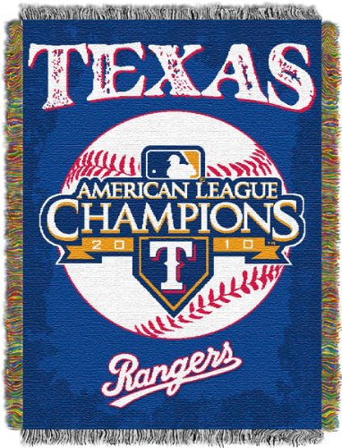 Texas Rangers 2010 ALCS Champs Tapestry Throw